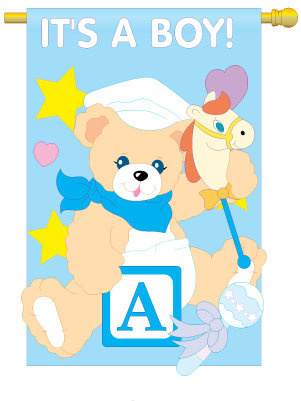 It's A Boy Large Flag