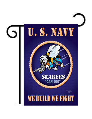 Sea Bees Garden Flag