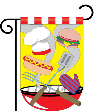 Barbecue Garden Flag